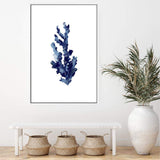 Navy Blue Coral | Hamptons-The Paper Tree-Art_Prints,Artwork,BEACH,blue,blue coral,coastal,COASTAL ART,coral,Designer,HAMPTONS,navy,portrait,premium art print,wall art,Wall_Art,Wall_Art_Prints