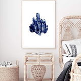 Navy Blue Coral IIIII | Hamptons-The Paper Tree-Art_Prints,Artwork,BEACH,blue,blue coral,coastal,COASTAL ART,coral,Designer,HAMPTONS,navy,portrait,premium art print,wall art,Wall_Art,Wall_Art_Prints