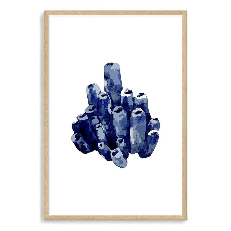 Navy Blue Coral IIIII | Hamptons-The Paper Tree-Art_Prints,Artwork,BEACH,blue,blue coral,coastal,COASTAL ART,coral,Designer,HAMPTONS,navy,portrait,premium art print,wall art,Wall_Art,Wall_Art_Prints