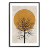 Autumn Sun-The Paper Tree-abstract,autumn,boho,modern,neutral,organic shape,portrait,premium art print,shape,silhouette,tree,wall art,Wall_Art,Wall_Art_Prints,winter,yellow