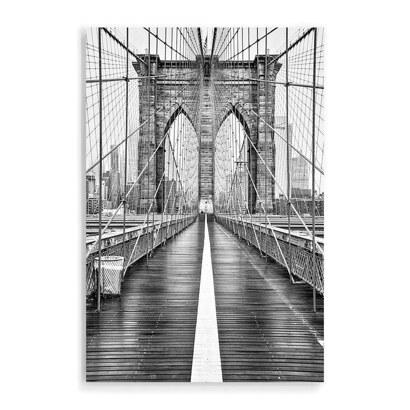 Brooklyn Bridge | New York-The Paper Tree-america,architectural,architecture,black & white,BLACK AND WHITE,bridge,brooklyn bridge,building,city,destination,fashion,monochrome,new york,portrait,premium art print,travel,view,wall art,Wall_Art,Wall_Art_Prints