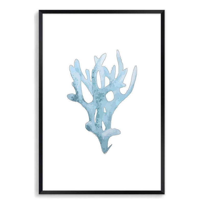 Blue Coral III-The Paper Tree-Art_Prints,Artwork,BEACH,blue,blue coral,coastal,COASTAL ART,coral,Designer,HAMPTONS,portrait,premium art print,wall art,Wall_Art,Wall_Art_Prints