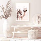Desert Camel-The Paper Tree-Art_Prints,Artwork,boho,burnt orange,camel,desert,Designer,horizon,moroccan,morocco,neutral,pink,portrait,premium art print,wall art,Wall_Art,Wall_Art_Prints