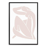 Neutral Beige Figure-The Paper Tree-abstract,beige,blue nudes,blush,boho,female figure,figure,hamptons,lady,Matisse,modern,neutral,nu bleu,pink,portrait,premium art print,wall art,Wall_Art,Wall_Art_Prints