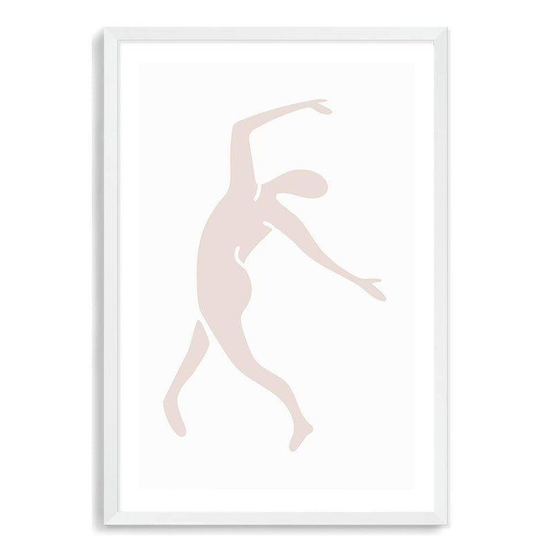 Neutral Beige Dancer-The Paper Tree-abstract,beige,blue dancer,blush,boho,hamptons,henri matisse,Matisse,modern,neutral,nu bleu,organic shape,portrait,premium art print,shape,wall art,Wall_Art,Wall_Art_Prints