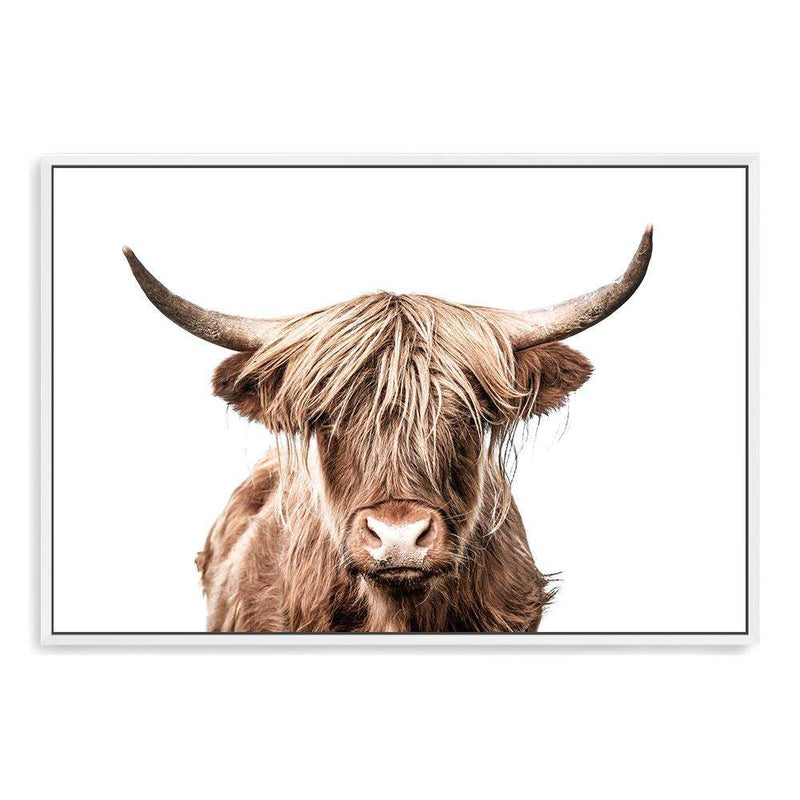 Harper The Highland Cow-The Paper Tree-animal,bull,cattle,cow,harper,highland bull,highland cattle,highland cow,landscape,nature,orange,premium art print,TAN,wall art,Wall_Art,Wall_Art_Prints