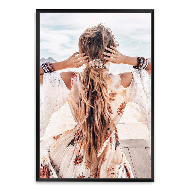 Bohemian Gypsy-The Paper Tree-Artwork,bohemian,boho,gypsy,gypsy woman,nuetral,portrait,premium art print,TAN,tribal,wall art,Wall_Art,Wall_Art_Prints