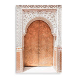 Gold Moroccan Door-The Paper Tree-arch,arch door,arches,architecture,boho,gold,gold door,golden,moroccan,moroccan arch,morocco,orange,premium art print,TEMPLE,wall art,Wall_Art,Wall_Art_Prints