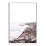 The Great Ocean Road II-The Paper Tree-Art_Prints,Artwork,australian art,australian beach,australian coastline,australian landscape,BEACH,boho,coastal,COASTAL ART,Designer,great ocean road,hamptons,landscape,mist,muted tone,neutral,ocean,pastel,pastel pink,pink,pink beach,portrait,premium art print,rock fromation,rocks,travel,wall art,Wall_Art,Wall_Art_Prints