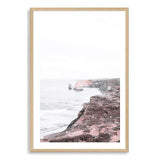 The Great Ocean Road II-The Paper Tree-Art_Prints,Artwork,australian art,australian beach,australian coastline,australian landscape,BEACH,boho,coastal,COASTAL ART,Designer,great ocean road,hamptons,landscape,mist,muted tone,neutral,ocean,pastel,pastel pink,pink,pink beach,portrait,premium art print,rock fromation,rocks,travel,wall art,Wall_Art,Wall_Art_Prints