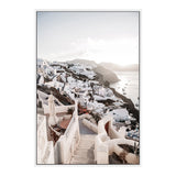 A View Of Oia Town In Santorini