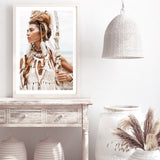 Tribal Woman in White
