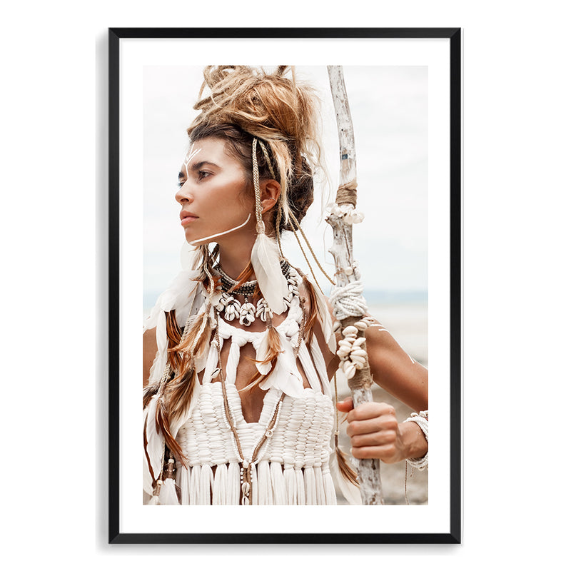 Tribal Woman in White