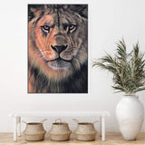 Leo The Lion-The Paper Tree-africa,african,Art_Prints,Artwork,boho,Designer,hand painted,leo,lion,orange,painted,portrait,premium art print,TAN,wall art,Wall_Art,Wall_Art_Prints