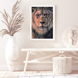 Leo The Lion-The Paper Tree-africa,african,Art_Prints,Artwork,boho,Designer,hand painted,leo,lion,orange,painted,portrait,premium art print,TAN,wall art,Wall_Art,Wall_Art_Prints